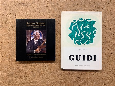 RENATO GUTTUSO E VIRGILIO GUIDI - Lotto unico di 2 cataloghi