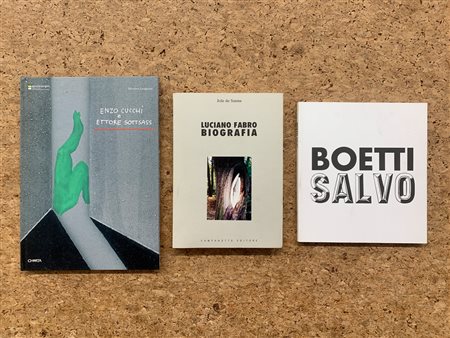 ARTE CONTEMPORANEA (BOETTI E SALVO, CUCCHI E SOTTSASS, FABRO) - Lotto unico di 3 cataloghi