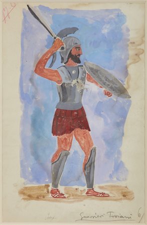 CASORATI FELICE (1883 - 1963) - Guerrieri Troiani.