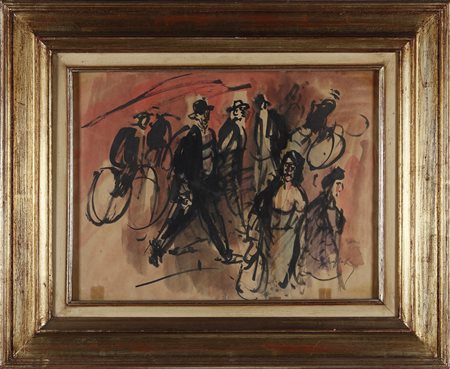 SPAZZAPAN LUIGI  (1889 - 1958) - In strada.