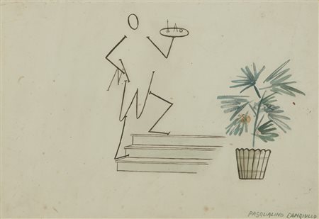 CANGIULLO PASQUALINO (1900 - 1975) - Senza titolo.