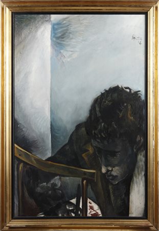 PIGNATELLI ERCOLE (n. 1935) - Ritratto del pittore Querzola.