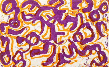 Accardi, Carla (Trapani 1924-Roma 2014)  - Composizione arancio e viola