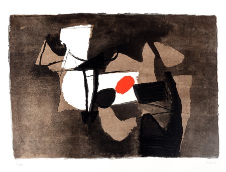 Afro (Udine  1912-Zurigo 1976)  - Composizione arancione, 1966