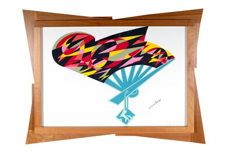 Balla, Giacomo (Torino 1871-Roma 1958)  - Bozzetto di ventaglio