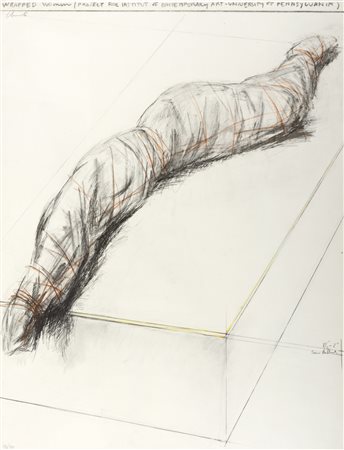 Christo (Gabrovo 1935-New York  2020)  - Wrapped Woman, Project for the Institute of Contemporary Art, Philadelphia, 1973