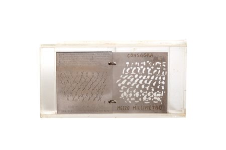 Consagra, Pietro (Mazara del Vallo 1920-Milano 2005)  - Mezzo millimetro, 1972