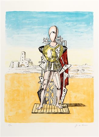 de Chirico, Giorgio (Volos 1888-Roma 1978)  - Trovatore, 1973