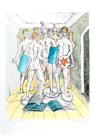 de Chirico, Giorgio (Volos 1888-Roma 1978)  - Gladiatori, 1973