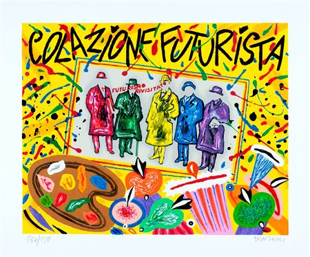 Donzelli, Bruno (Napoli 1941)  - Colazione futurista