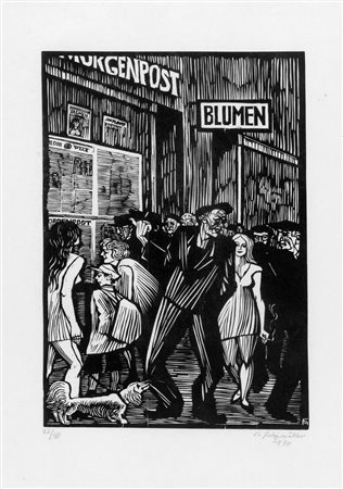 Felixmüller, Conrad (Dresda 1897-Berlino 1977)  - Blumen, 1970