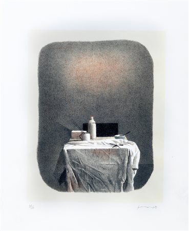 Ferroni, Gianfranco (Livorno 1927-Bergamo 2001)  - Due litografie