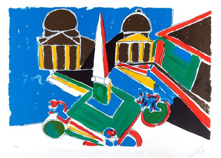 Festa, Tano (Roma 1938-1988)  - Piazza del Popolo