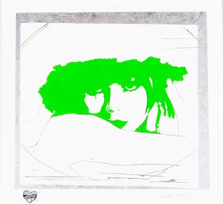 Fioroni, Giosetta (Roma 1932)  - Doppio liberty, verde luminoso