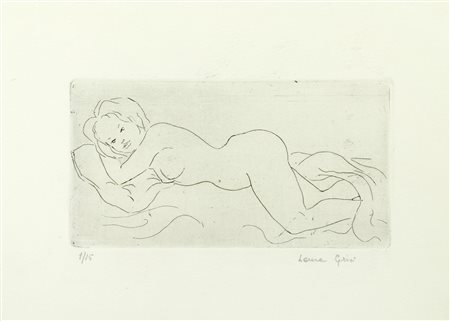Grisi, Laura (Rodi 1938-Roma 2017)  - Nudo disteso 