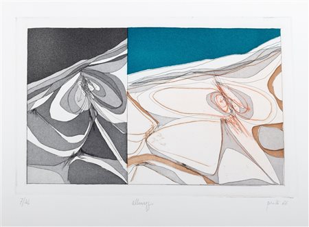 Perilli, Achille (Roma 1927-2021)  - Allunaggio, 1966