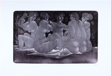 Tot, Amerigo (Fehérvárcsurgó 1909-Roma 1984)  - Bagnanti, 1976