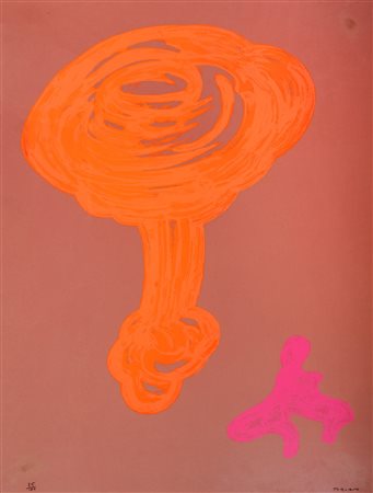 Turcato, Giulio (Mantova 1912-Roma 1995)  - Fungo arancio