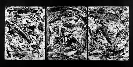 Vedova, Emilio (Venezia 1919-2006)  - Trittico oltre, 1992