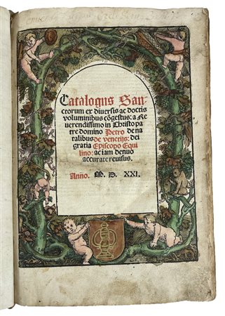 [Religion , Binding] Catalogus Sanctorum, 1521
