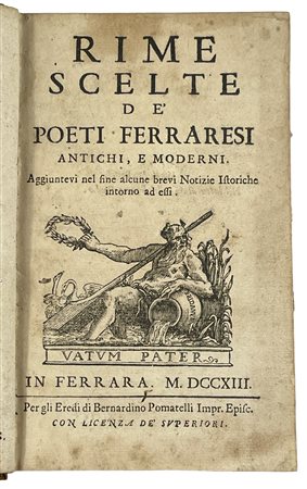 [Poetry] Baruffaldi, Rime de poeti ferraresi, 1713