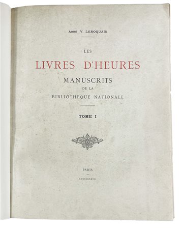 [Bibliography] Les Livres d'Heures, 1927
