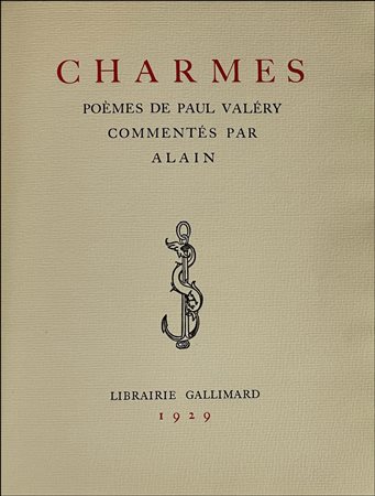 [Poem] Valery, Charmes, 1929