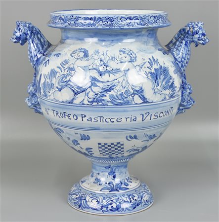 CERAMICA DI ALBISSOLA grande vaso in ceramica di Albissola nei toni...
