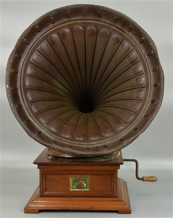 GRAMMOFONO grammofono His Master's Voice prima meta' XX secolo Lievi difetti,...