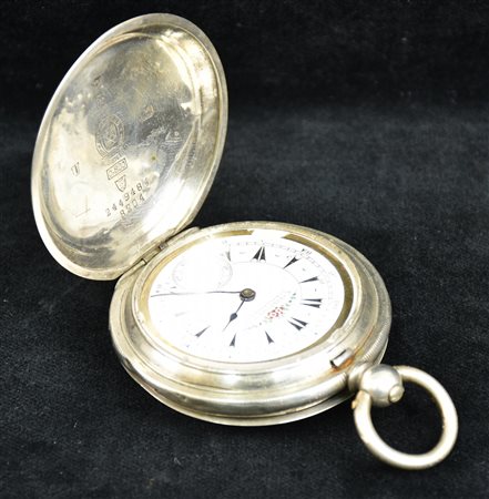 OROLOGIO DA TASCA IN ARGENTO orologio da tasca inglese in argento, movimento...