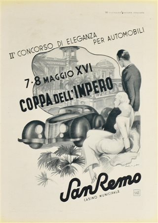 MANIFESTO CELEBRATIVO manifesto per il secondo concorso di eleganza per...