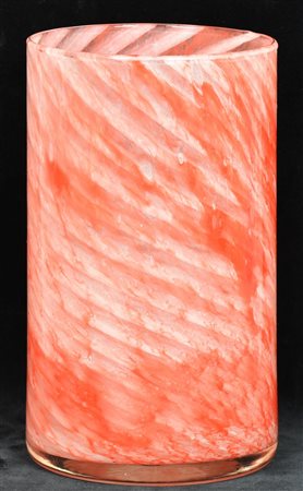 VASO IN VETRO DI MURANO vaso in vetro di Murano nei colori fiammeggiati rosso...