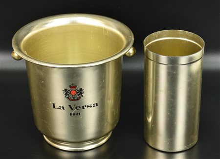 FRAPEUSE frapeuse in alluminio dorato, marca Lavers Brut h 20 cm, d 22 cm...