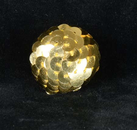 ANELLO di pailettes Francia, anni '80 diam mm 30