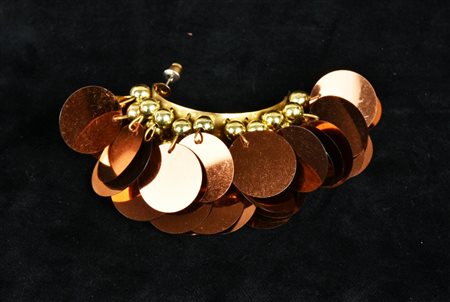 ORECCHINO di pailettes Francia, anni '80 cm 7