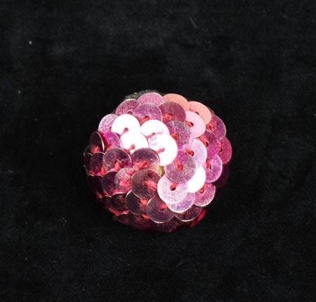 ANELLO di pailettes Francia, anni '80 cm 3