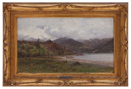 Eugenio Gignous, Paesaggio lacustre