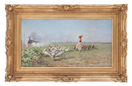 Rafael Senet y Perez, Il passaggio del treno, 1911