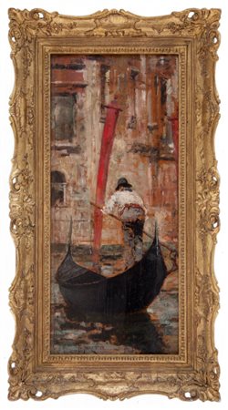 Giacomo Favretto, Gondoliere al traghetto della Maddalena