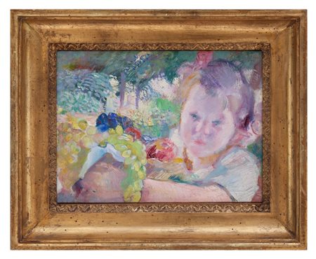 Armando Spadini, Bimba con paniere d'uva