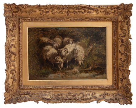 Filippo Palizzi, Pecore al ruscello