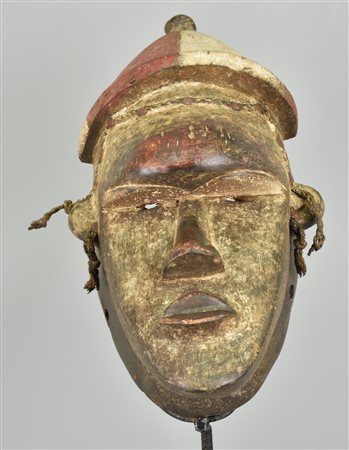 Maschera Baule - COSTA D'AVORIO maschera in legno intagliato 38x22x18 cm XX...