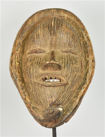 Maschera Dan - LIBERIA maschera in legno intagliato 32x20x16 cm XX secolo...