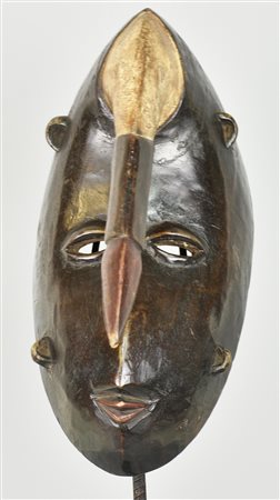 Maschera Baule - COSTA D'AVORIO maschera in legno intagliato 30x18x15 cm XX...