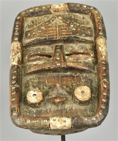 Maschera Bete - COSTA D'AVORIO maschera in legno intagliato 34x22x11 cm XX...