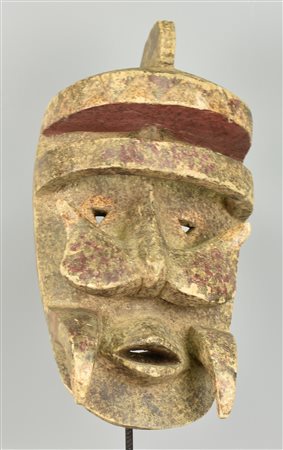 Maschera Bete - COSTA D'AVORIO maschera in legno intagliato 48x28x21 cm XX...