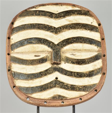 Maschera Bateke - CONGO maschera in legno intagliato 26x23x6 cm XX secolo...