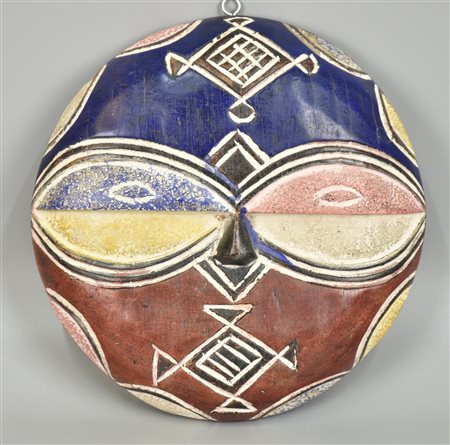 Maschera Bateke - CONGO maschera in legno intagliato d 23,5 cm, spessore 4 cm...