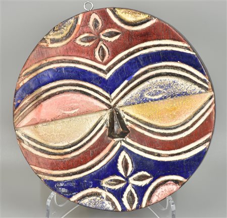 Maschera Bateke - CONGO maschera in legno intagliato d 22,5 cm, spessore 4 cm...