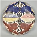 Maschera Bateke - CONGO maschera in legno intagliato d 23,5 cm, spessore 4 cm...
